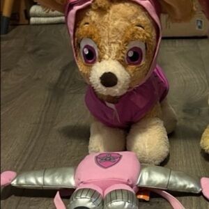 Build a bear Paw Patrol sky plush doll